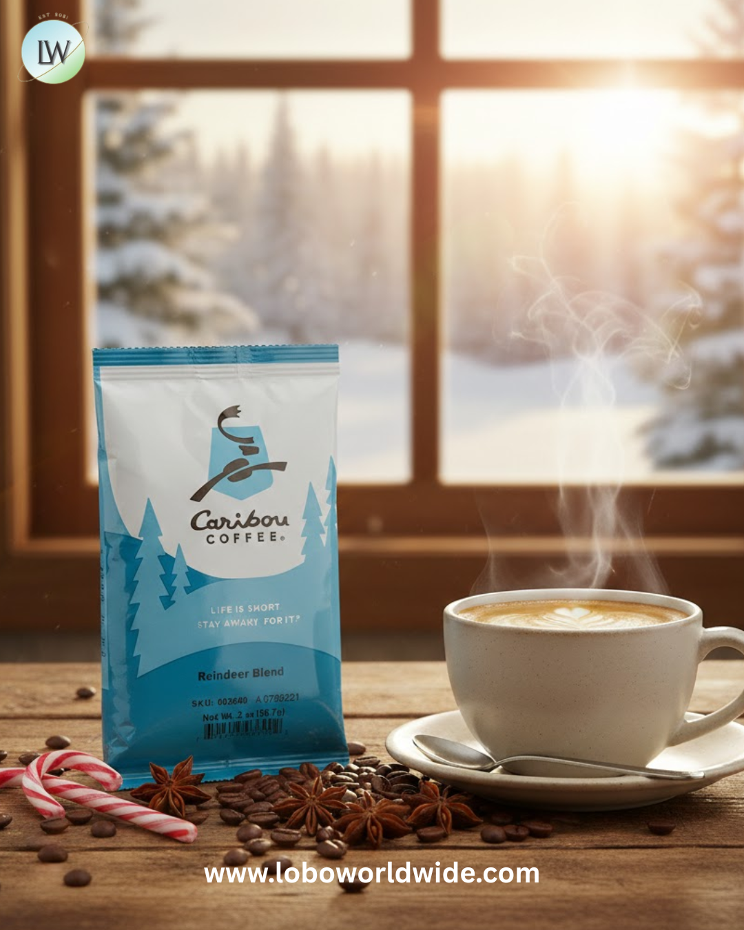 Caribou Coffee 2.5 oz. Coffee – 18/Case (Various Flavours)