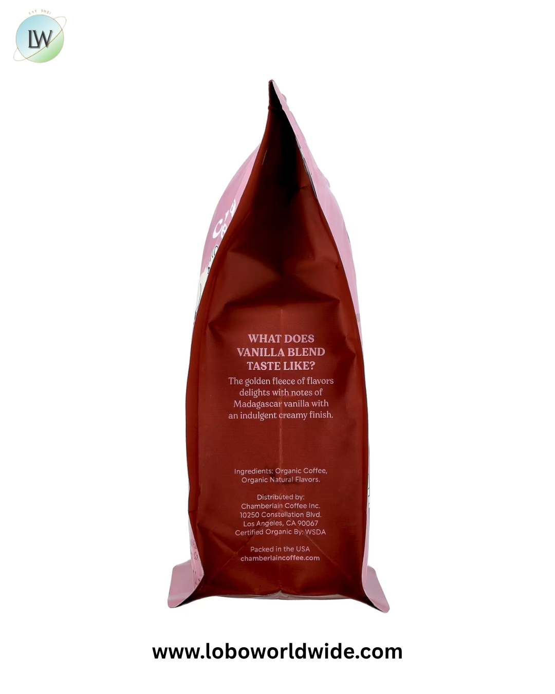 Chamberlain Coffee, Organic Arabica Coffee, Ground, Medium Roast, Vanilla, 10 oz (283 g)