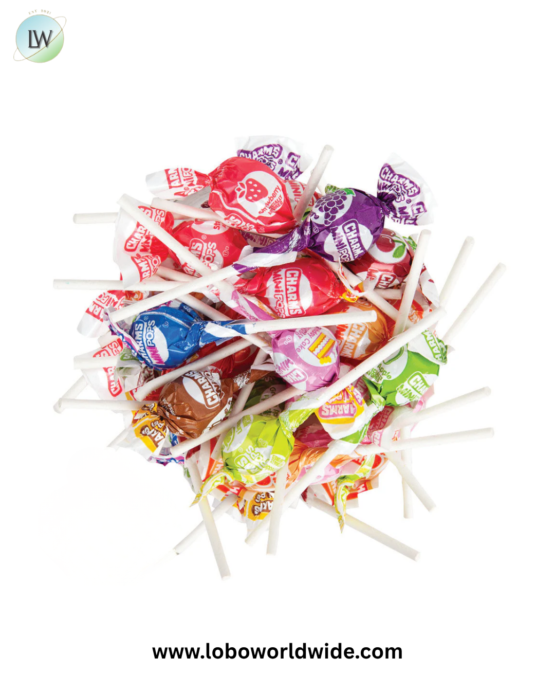 Charms Mini Pops Assorted lollipops - 30lb Bulk