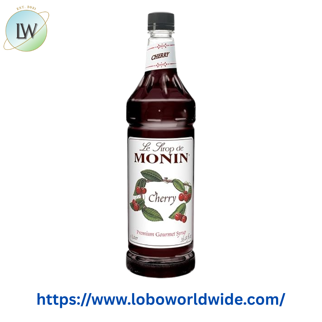 Monin Premium Cherry Flavoring / Fruit Syrup 1 Liter