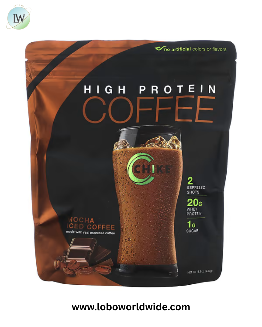 Chike Nutrition, High Protein Iced Coffee, Mocha, 15.3 oz (434 g)