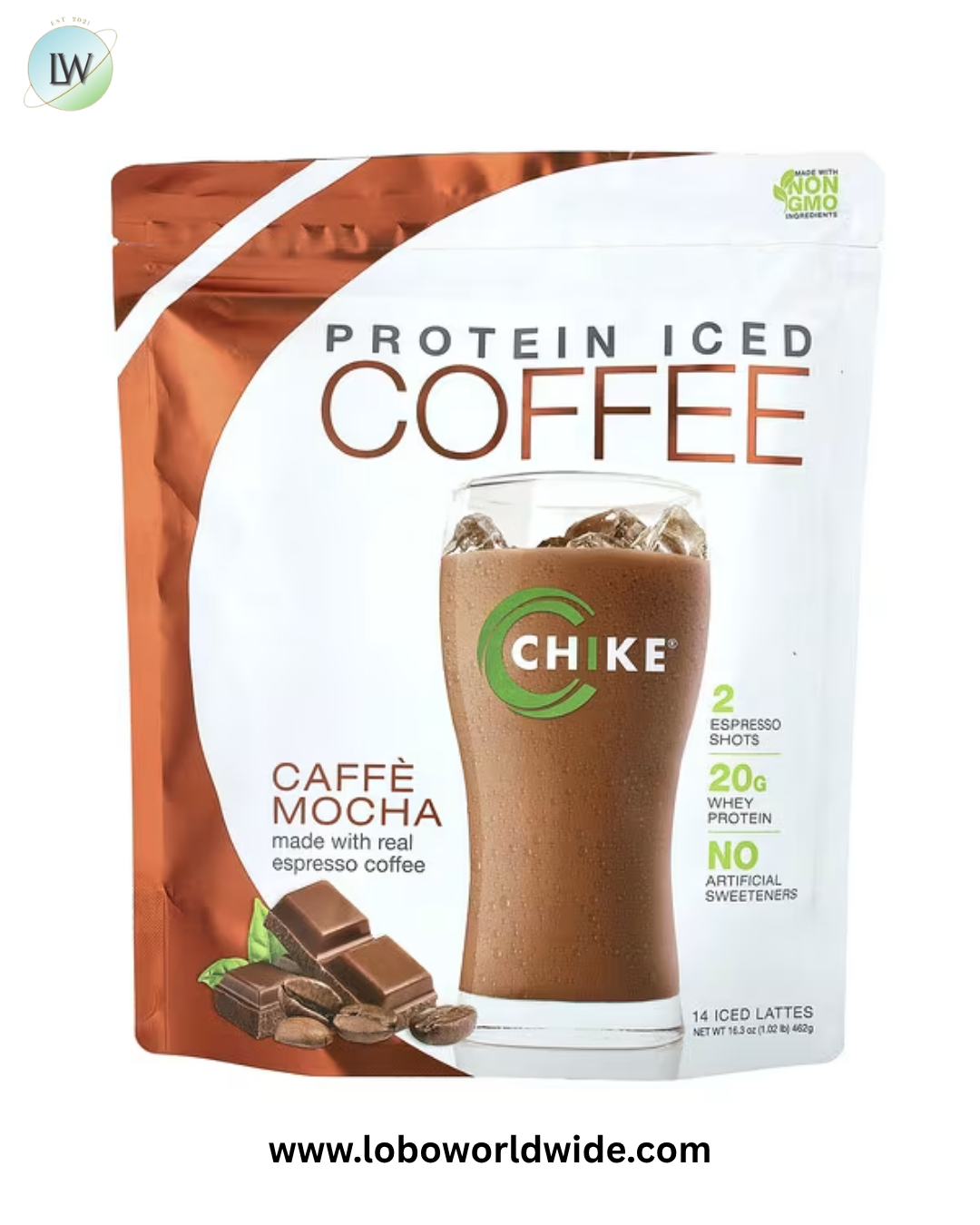 Chike Nutrition, Protein Iced Coffee, Caffe Mocha, 16.3 oz (462 g)