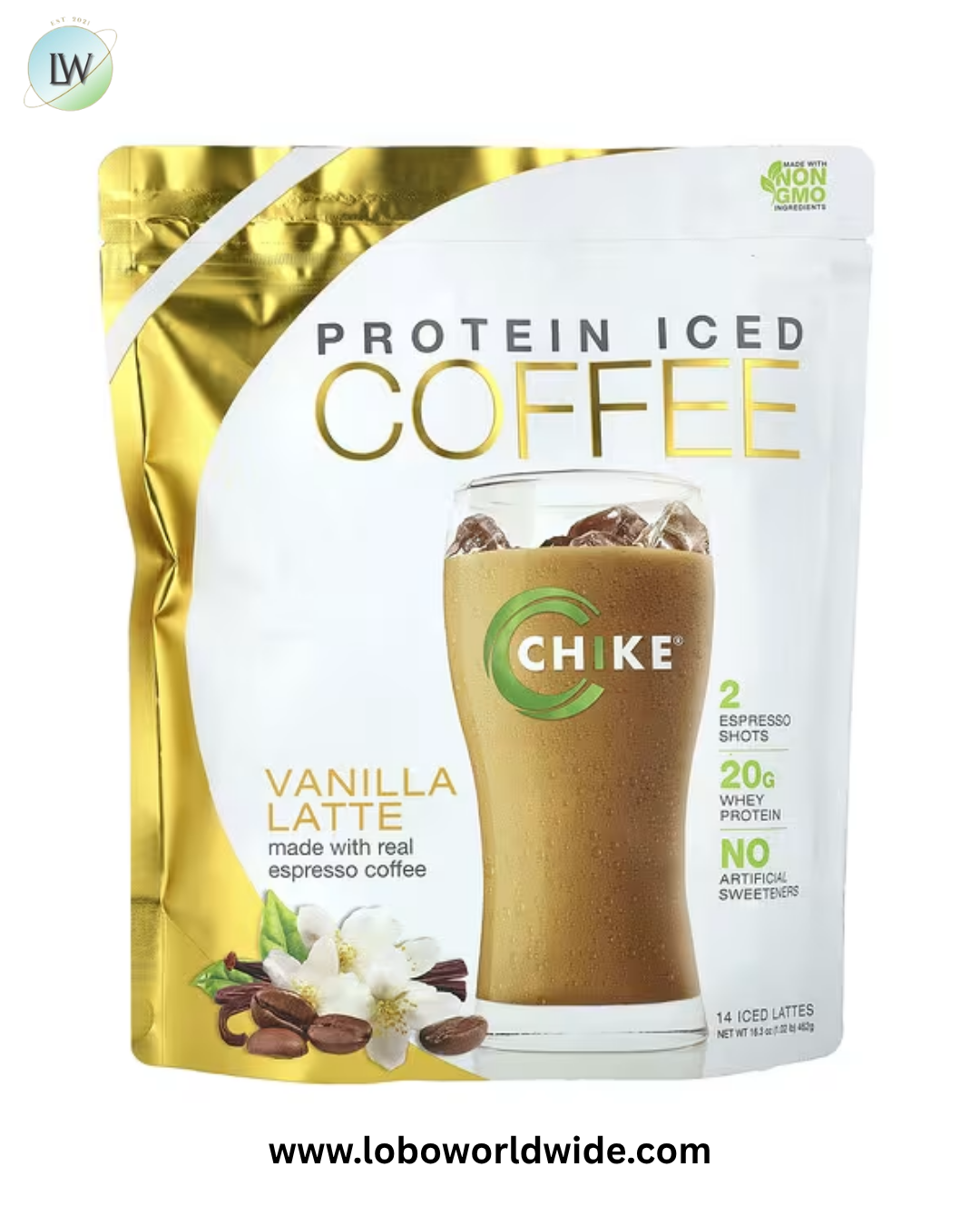 Chike Nutrition, Protein Iced Coffee, Vanilla Latte, 16.3 oz (462 g)