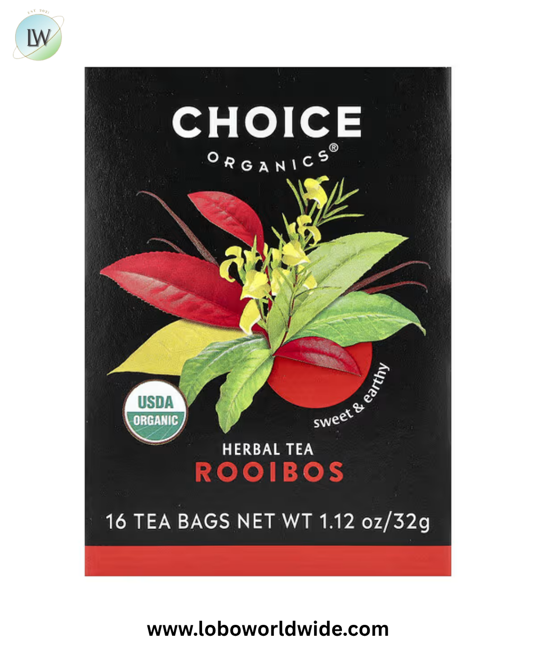 Choice Organics, Herbal Tea, Caffeine-Free, 16 Tea Bags, 1.12 oz (32 g)