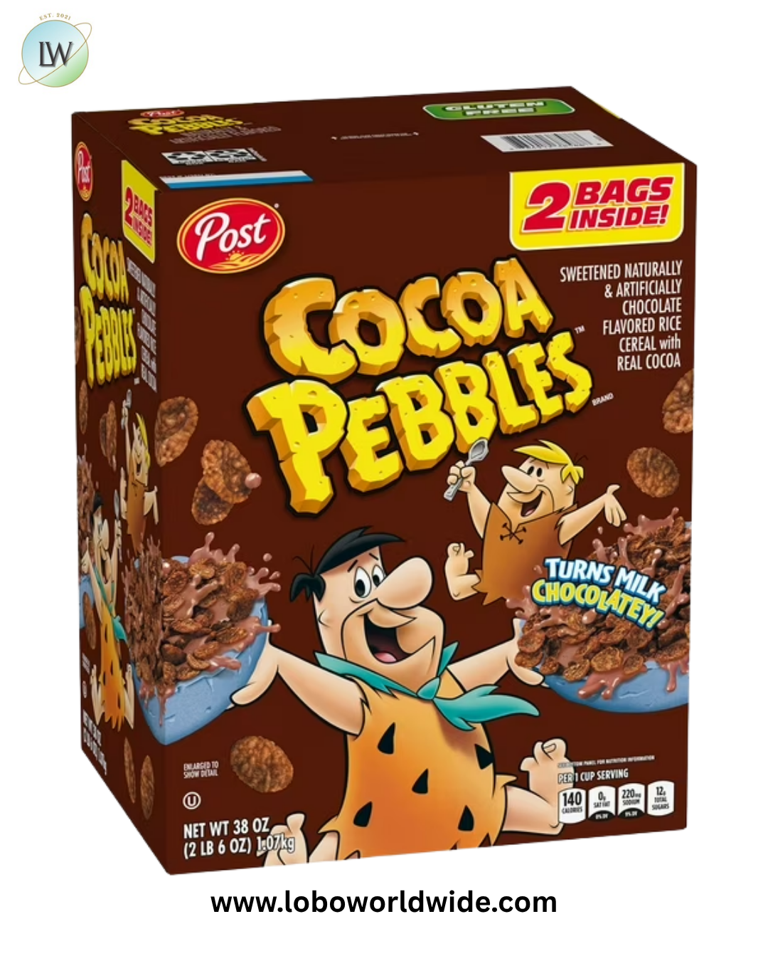 Cocoa Pebbles Cereal, 38 oz.