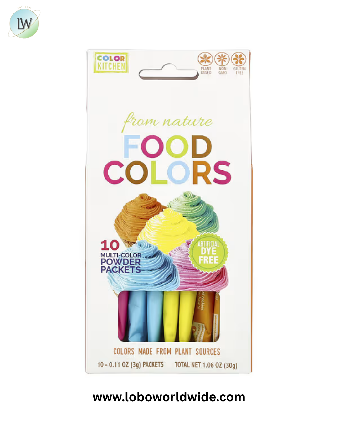 ColorKitchen, Food Colors From Nature, Multi-Color, 0.11 oz (3 g) Each