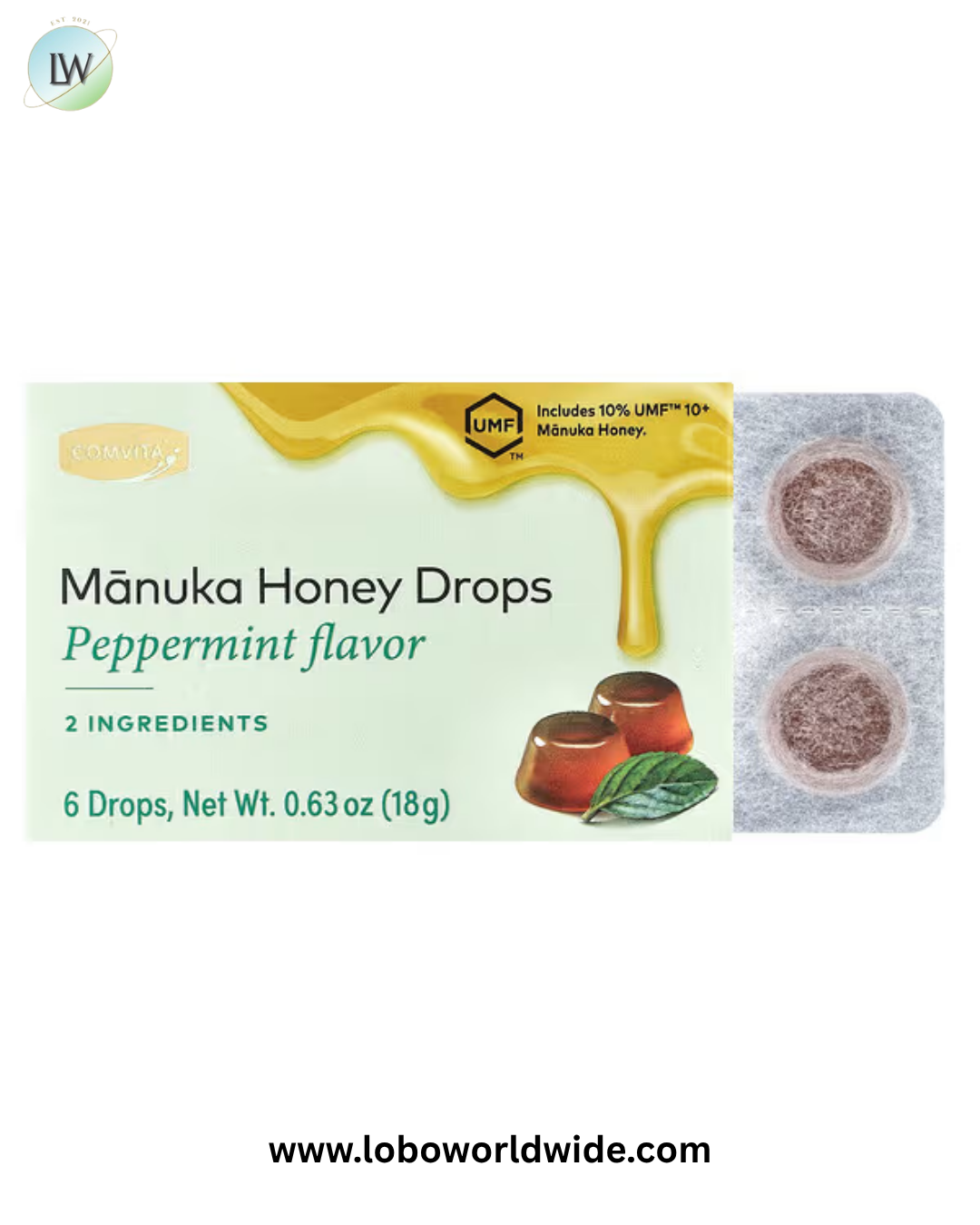 Comvita, Manuka Honey Drops, 6 Drops, 0.63 oz (18 g)