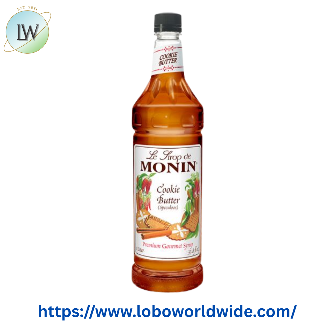 Monin Premium Cookie Butter Flavoring Syrup 1 Liter
