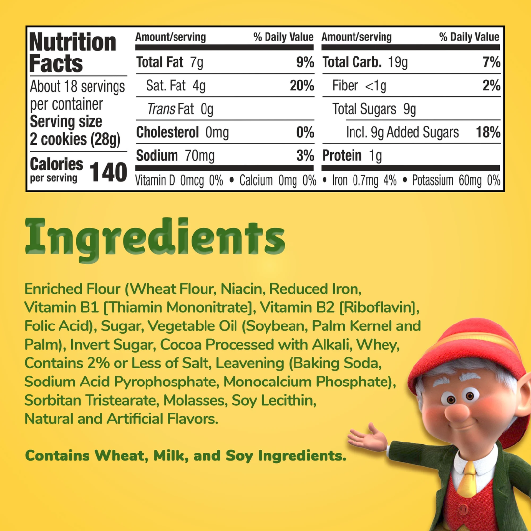 (3 pack) Keebler Fudge Stripes, Original Shortbread Cookies Coated in Keebler Fudge, Family Size 17.3 oz