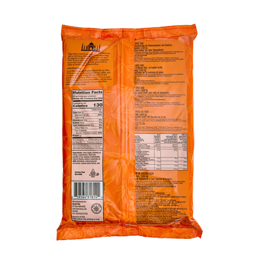 David Rio Tiger Spice Chai™ Tea Latte Mix 4 lb.