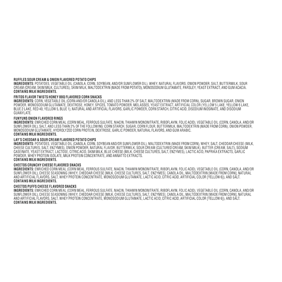 Frito-Lay Family Fun Mix Variety Pack Snack Chips, 18 Count Multipack