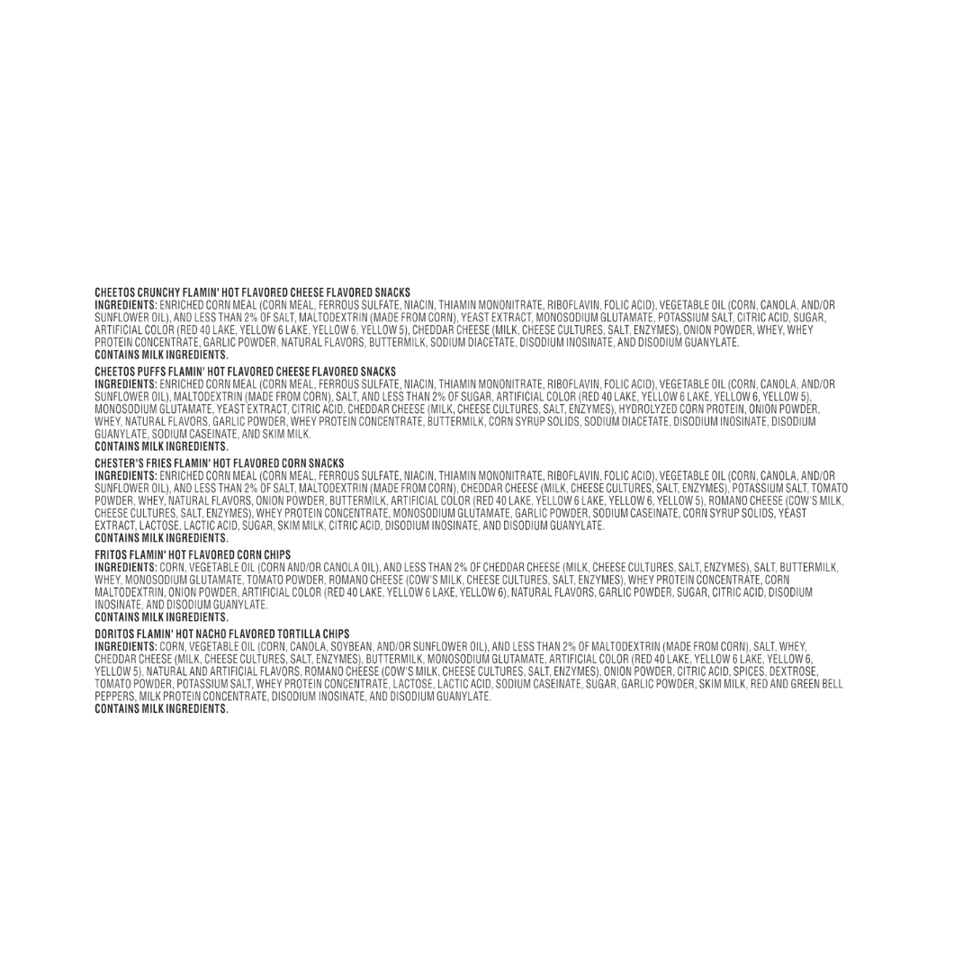 Frito-Lay Flamin' Hot Mix Variety Pack Snack Chips, 18 Count Multipack