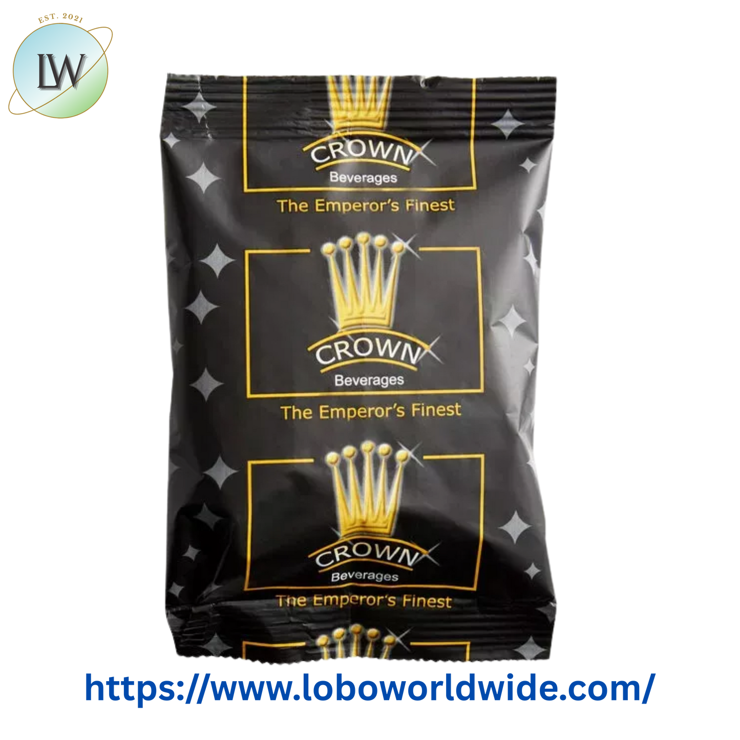 Crown Beverages Emperor's Finest Premium Blend Coffee Packet 2 oz. - 80/Case