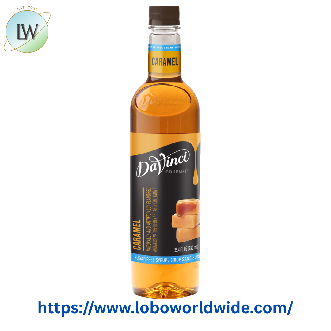 DaVinci Gourmet Sugar Free Caramel Flavoring Syrup 750 mL