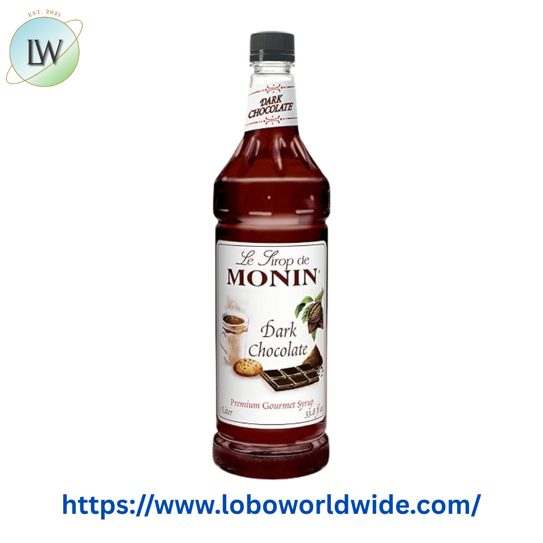 Monin Premium Dark Chocolate Flavoring Syrup 1 Liter