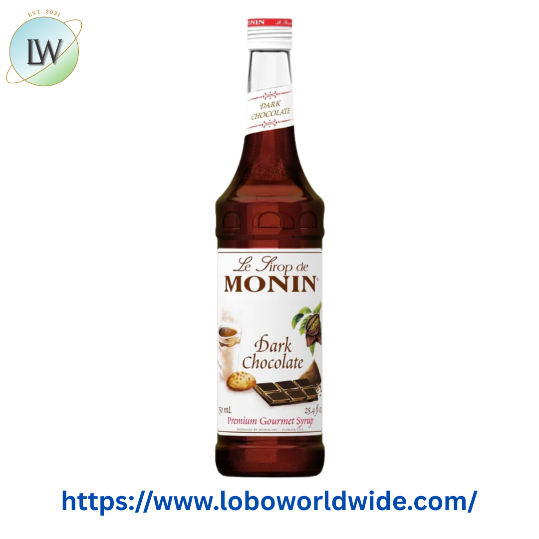 Monin Premium Dark Chocolate Flavoring Syrup 750 mL