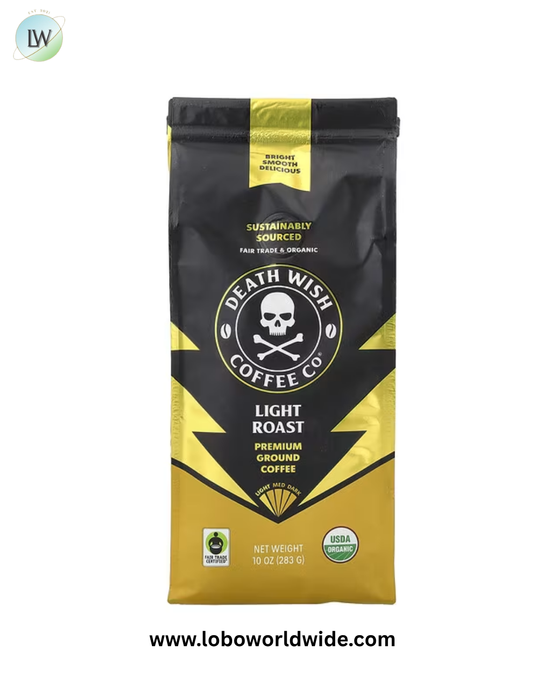 Death Wish Coffee, Ground Coffee, 10 oz (283 g)