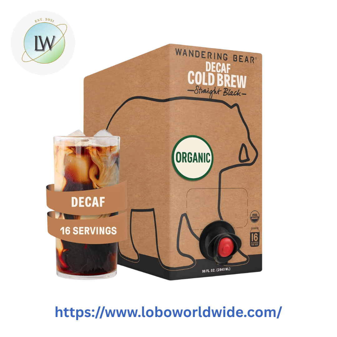 Wandering Bear Organic Straight Black Decaf Cold Brew Coffee