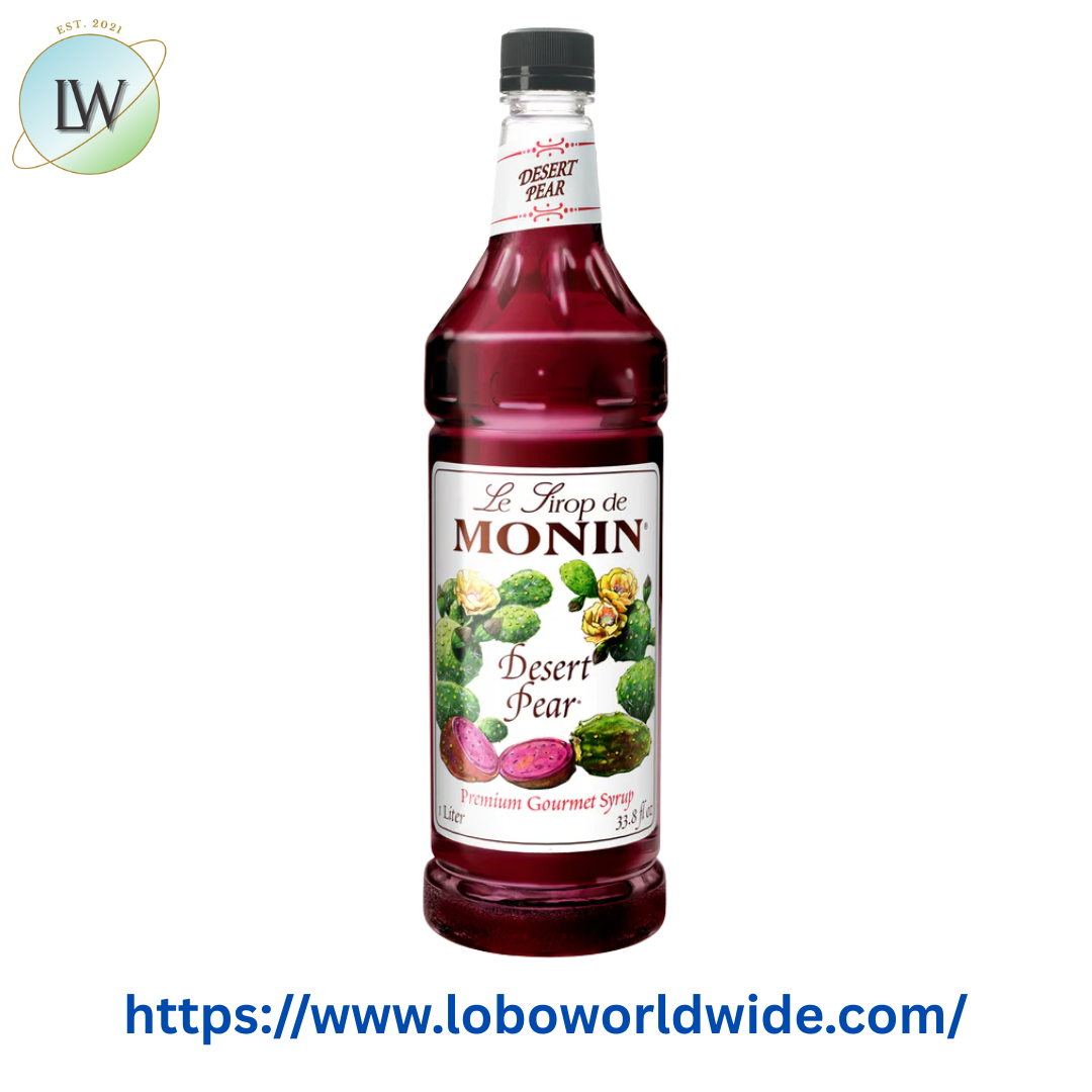 Monin Premium Desert Pear Flavoring Syrup 1 Liter