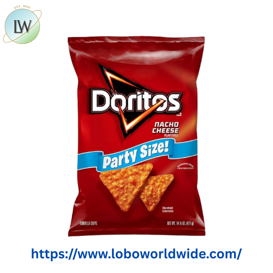 Doritos Nacho Cheese Tortilla Snack Chips,Party Size, 14.5 Ounce Bag