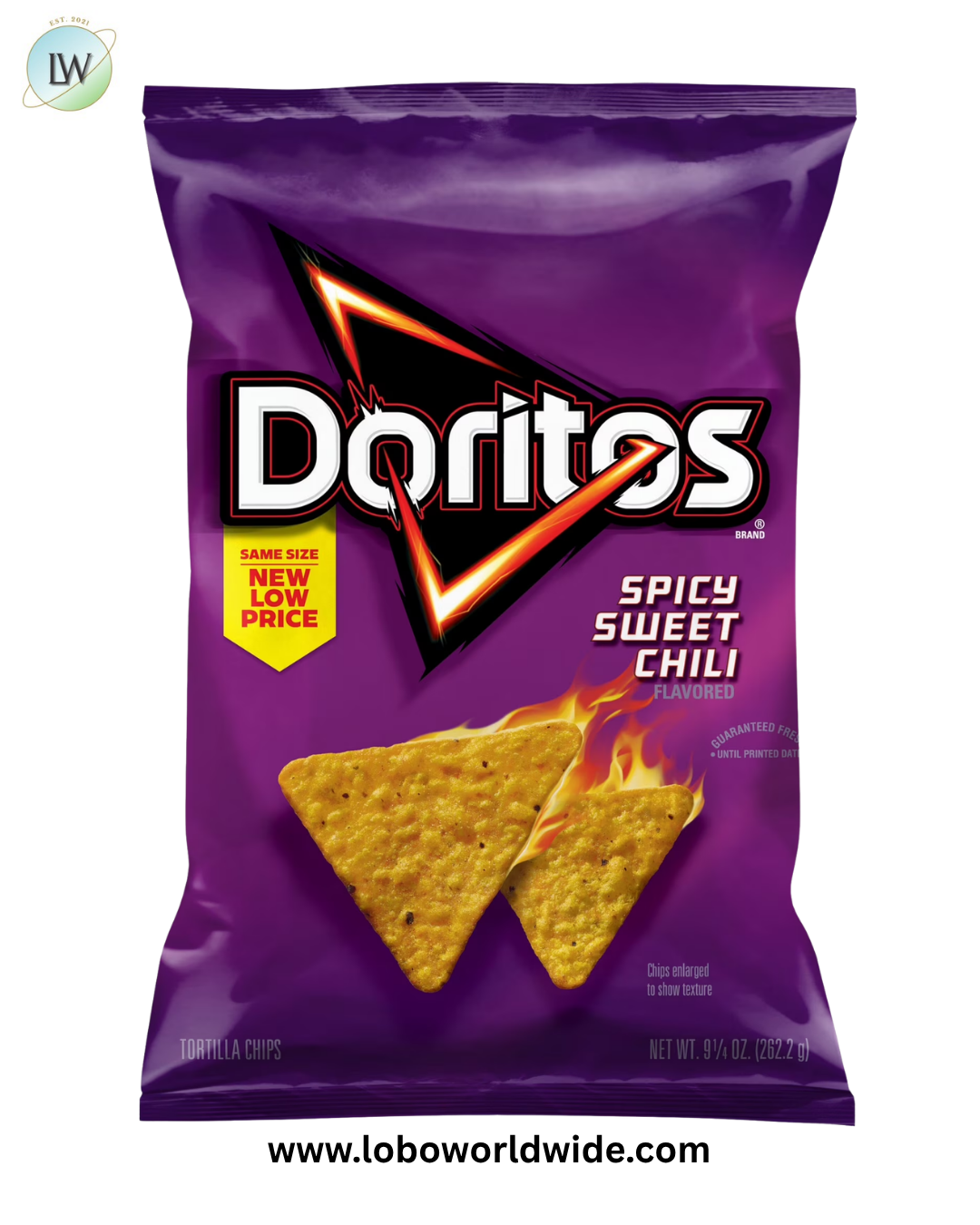 Doritos Tortilla Chips Spicy Sweet Chili Flavored Snack Chips, 9.25 Ounce Bag