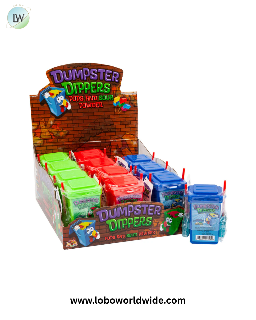 Dumpster Dippers Pops and Sour Powder - 12ct
