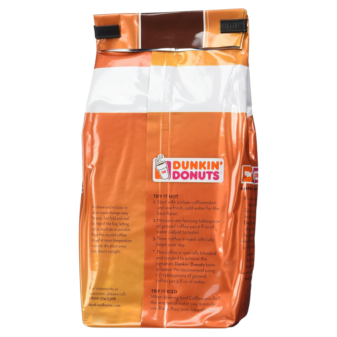 Dunkin Donuts Original Blend 12 OZ Ground Coffee (Pack of 2)