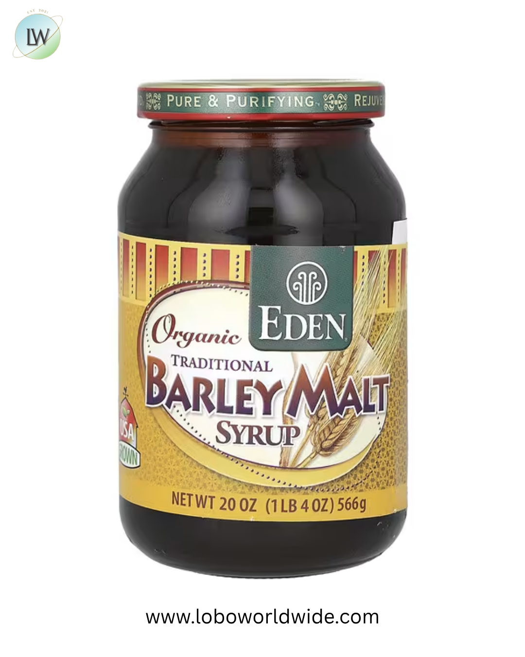 Eden Foods, Organic Traditional Barley Malt Syrup, 20 oz (566 g)