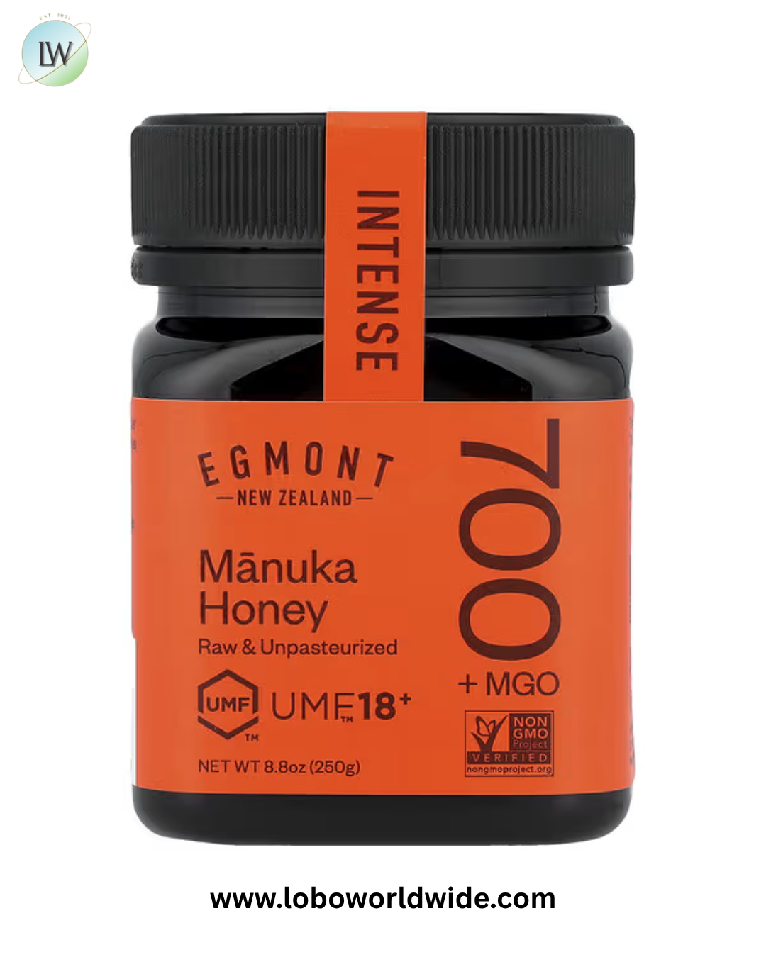 Egmont Honey, Manuka Honey, Raw & Unpasteurized, UMF™ 18+, MGO 700+, 8.8 oz (250 g)