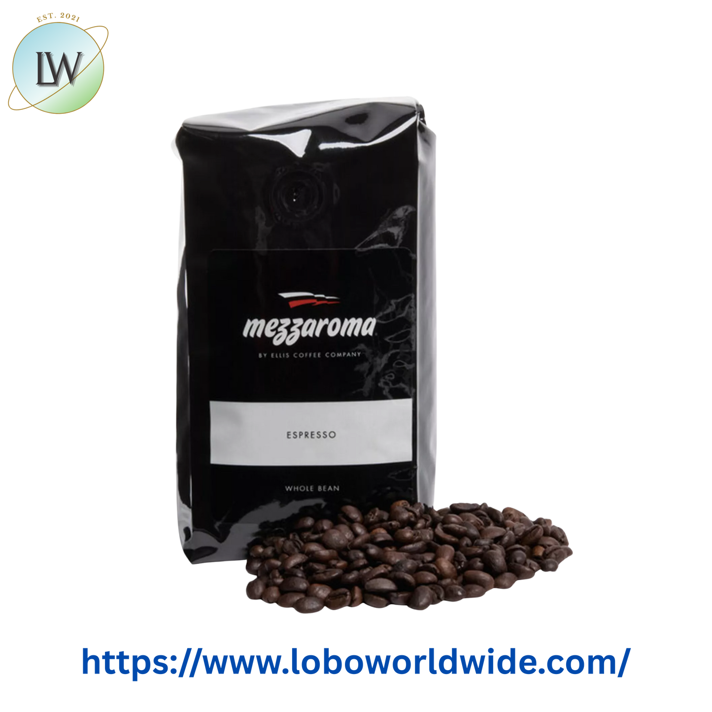 Ellis Mezzaroma Dark Regular Ground Espresso 12 oz. - 6/Case