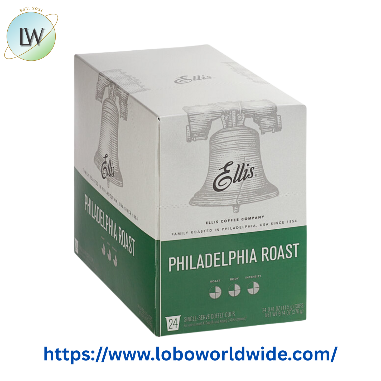 Ellis Philadelphia Roast Coffee Single Serve Cups - 24/Box