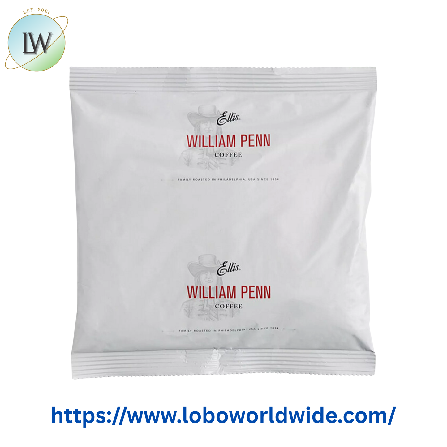 Ellis 6 oz. William Penn Regular Coffee Packet - 48/Case