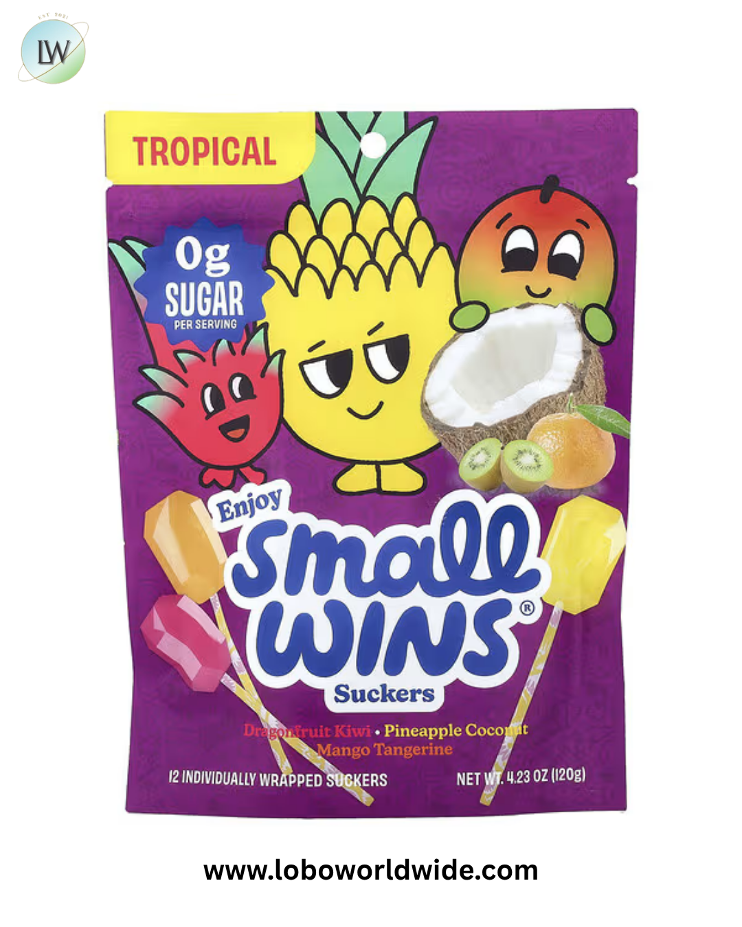 Enjoy Small Wins, Suckers, 12 Count, 4.23 oz (120 g)