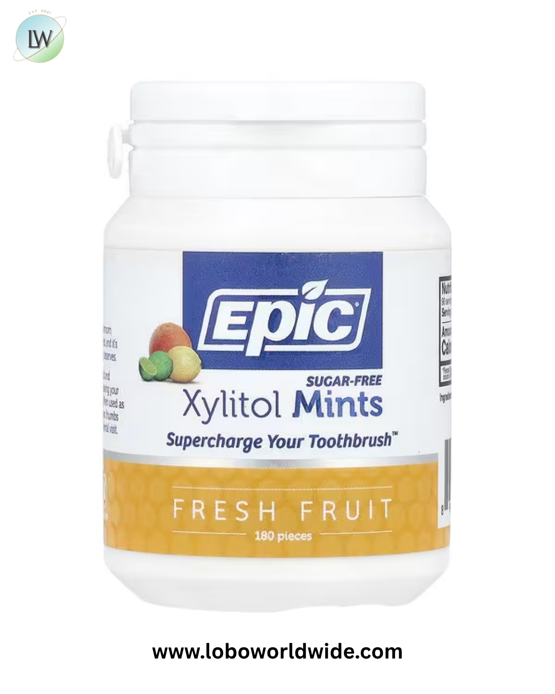 Epic Dental, Xylitol Mints, Sugar-Free, 180 Pieces