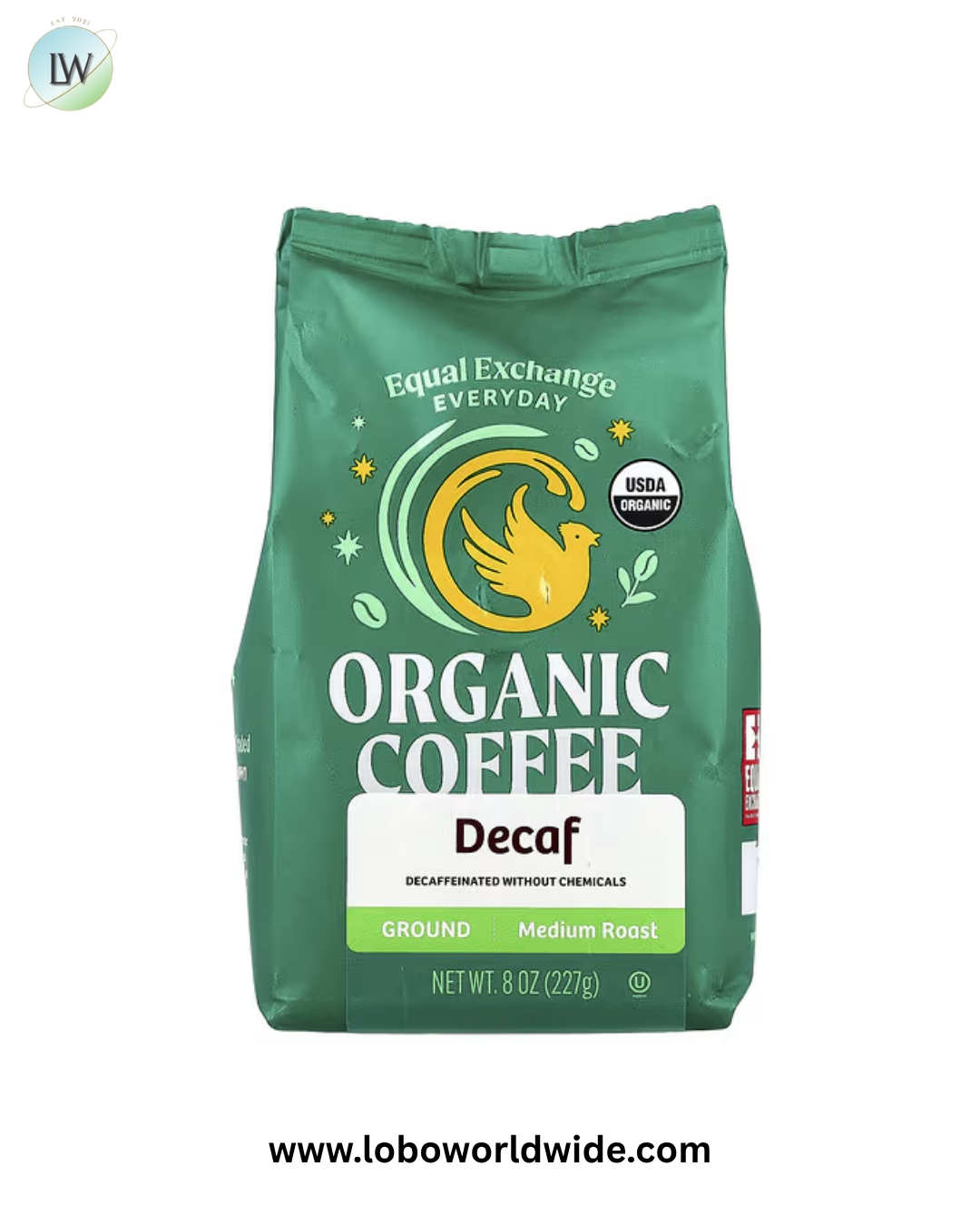 Equal Exchange, Organic Coffee, Ground, Medium Roast, Decaf , 8 oz (227 g)