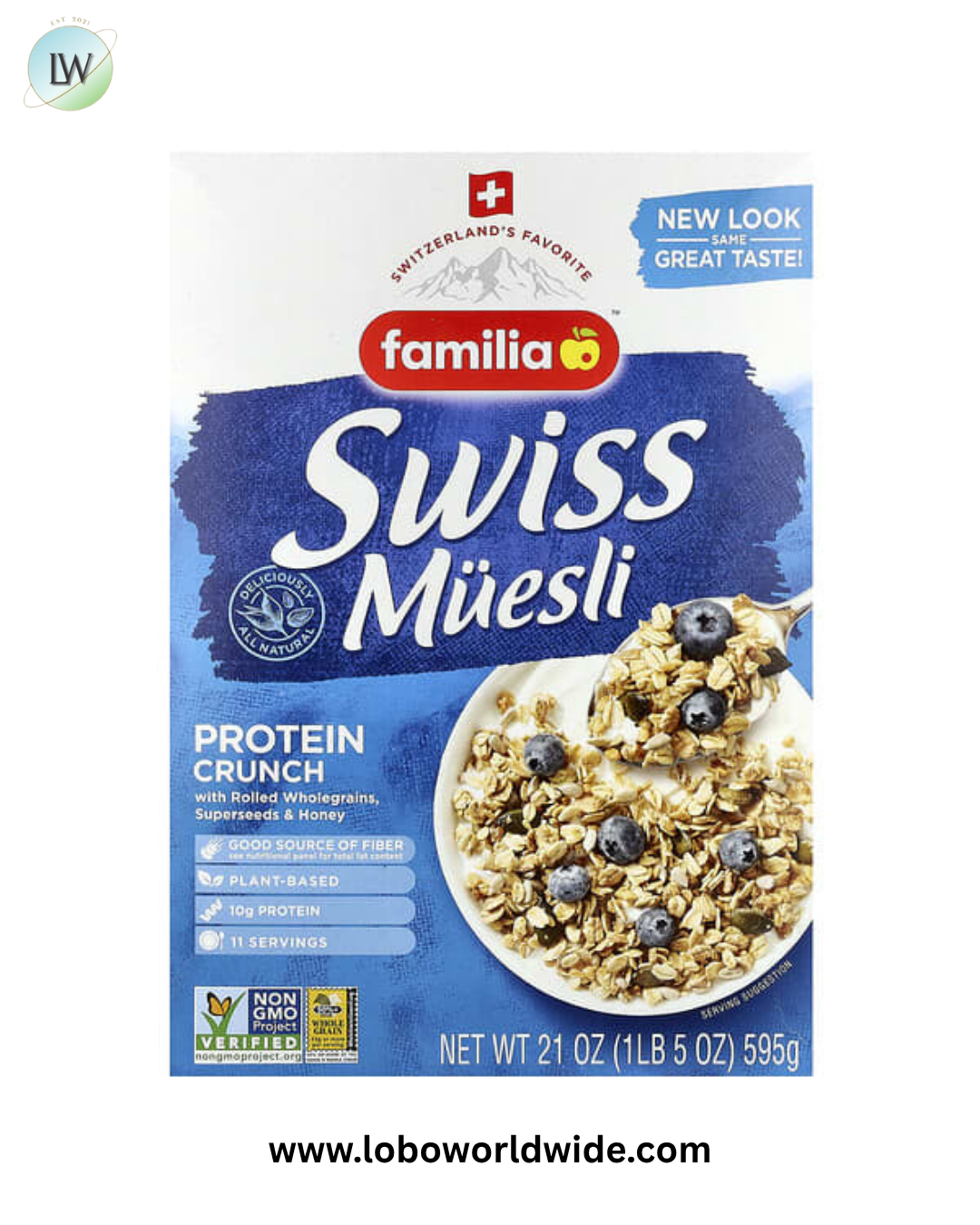 Familia, Swiss Muesli, 21 oz (595 g)
