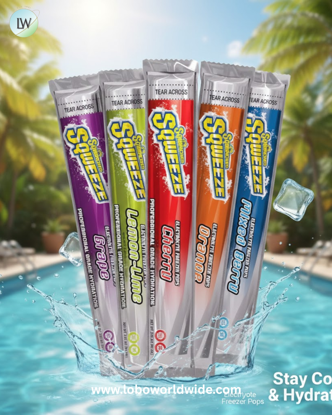 Freezer Popsicle, 3oz, Assorted Flavors, PK150