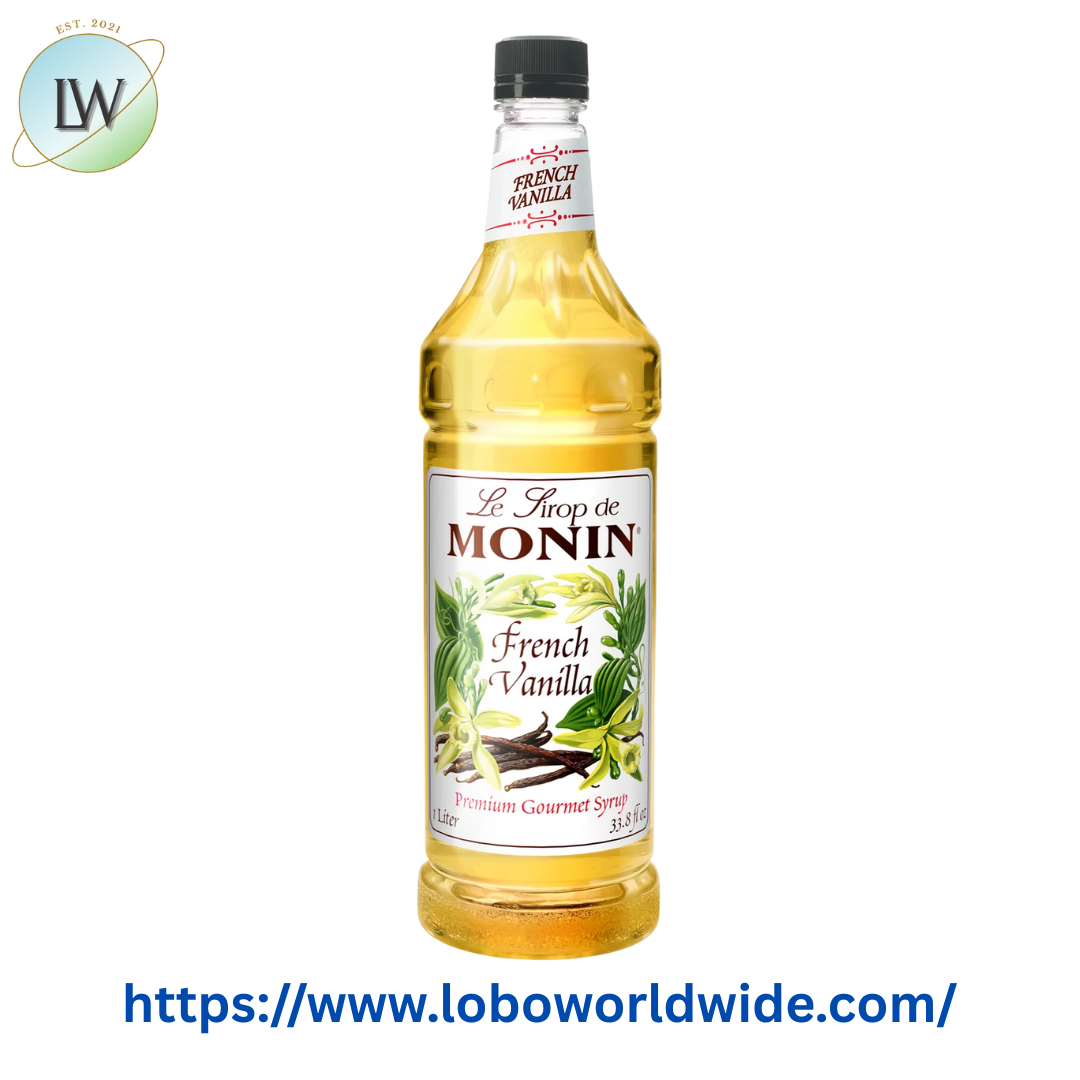 Monin Premium French Vanilla Flavoring Syrup 1 Liter