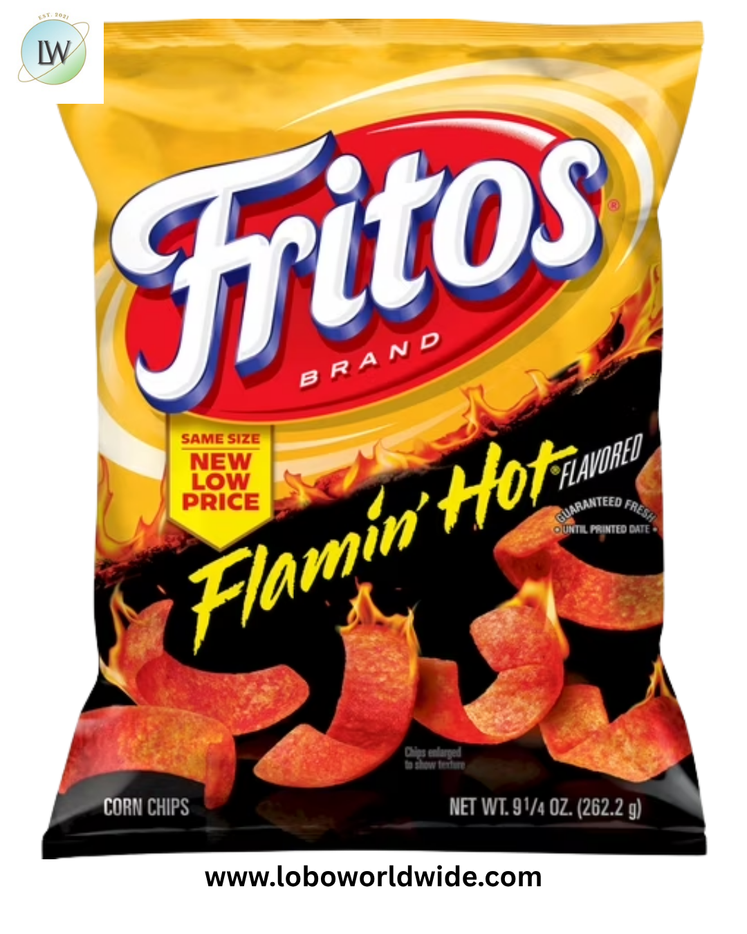 Fritos Flamin' Hot Flavored Corn Chips, 9.25 oz Bag