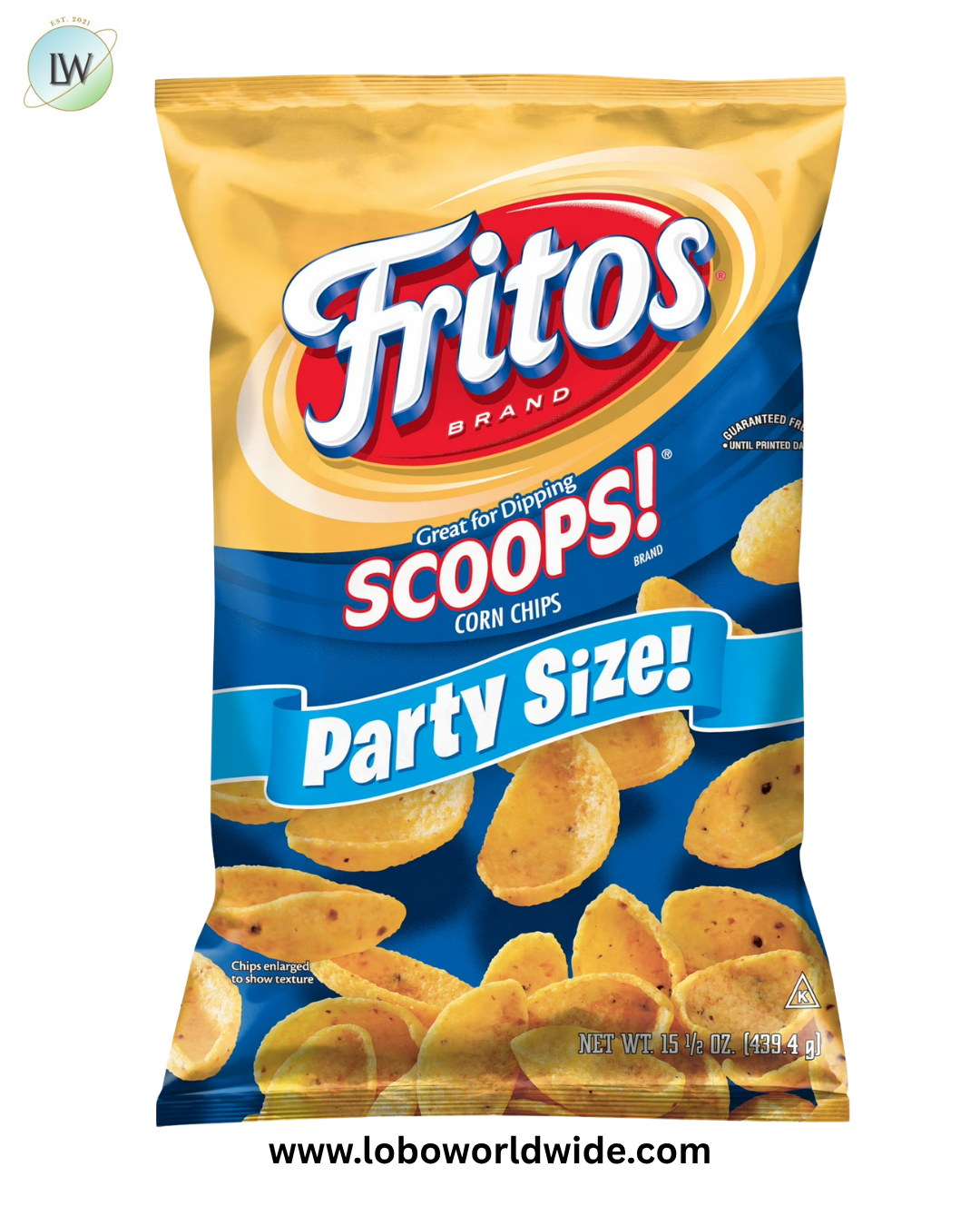 Fritos Scoops! Corn Snacks, Party Size, 15.5 Ounce Bag Single Bag