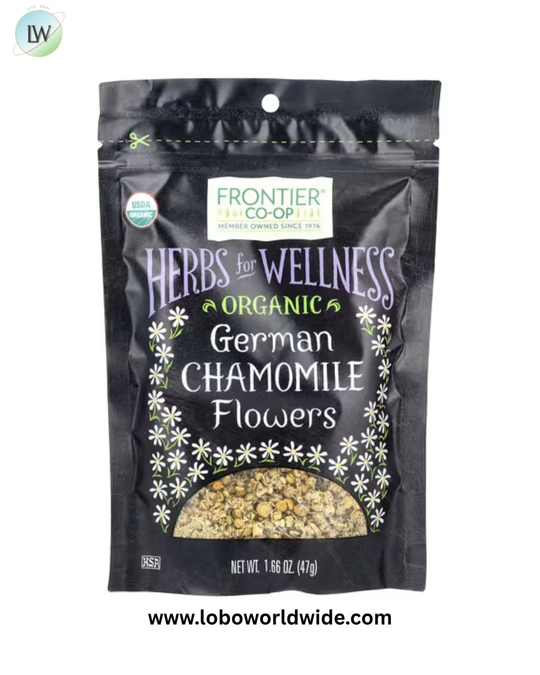 Frontier Co-op, Organic German Chamomile Flowers, 1.66 oz (47 g)