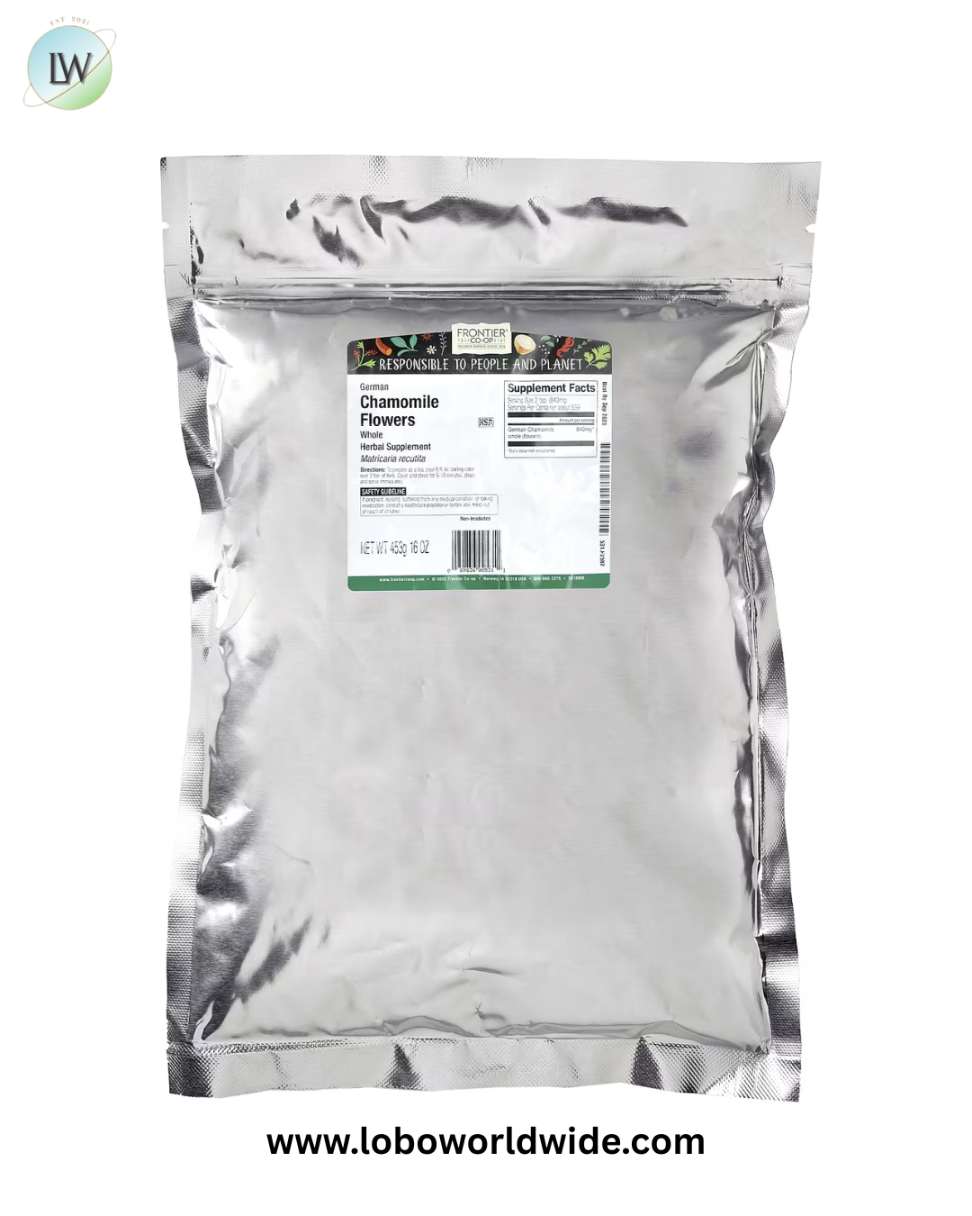 Frontier Co-op, Whole German Chamomile Flowers, 16 oz (453 g)