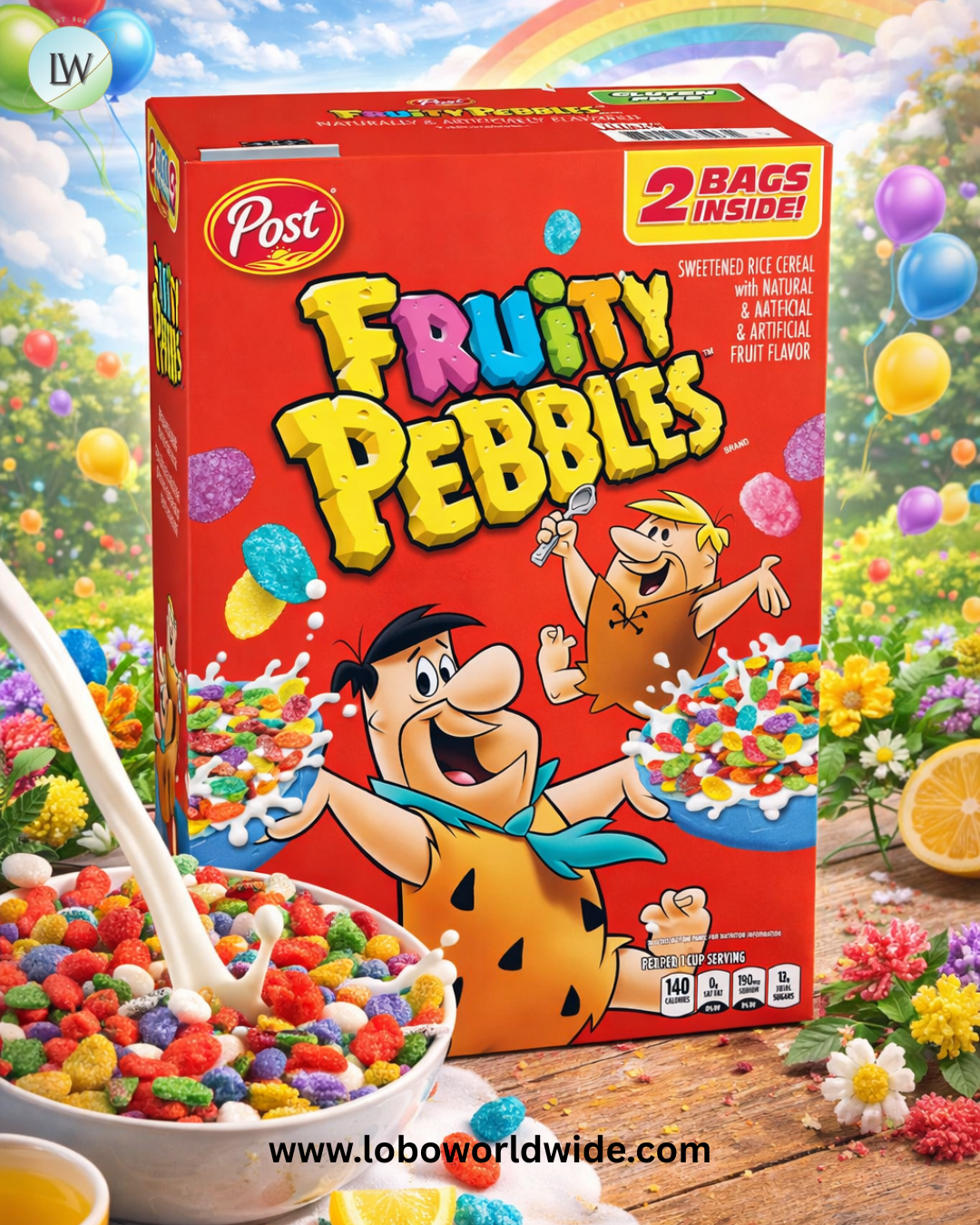 Fruity Pebbles Cereal, 38 oz.