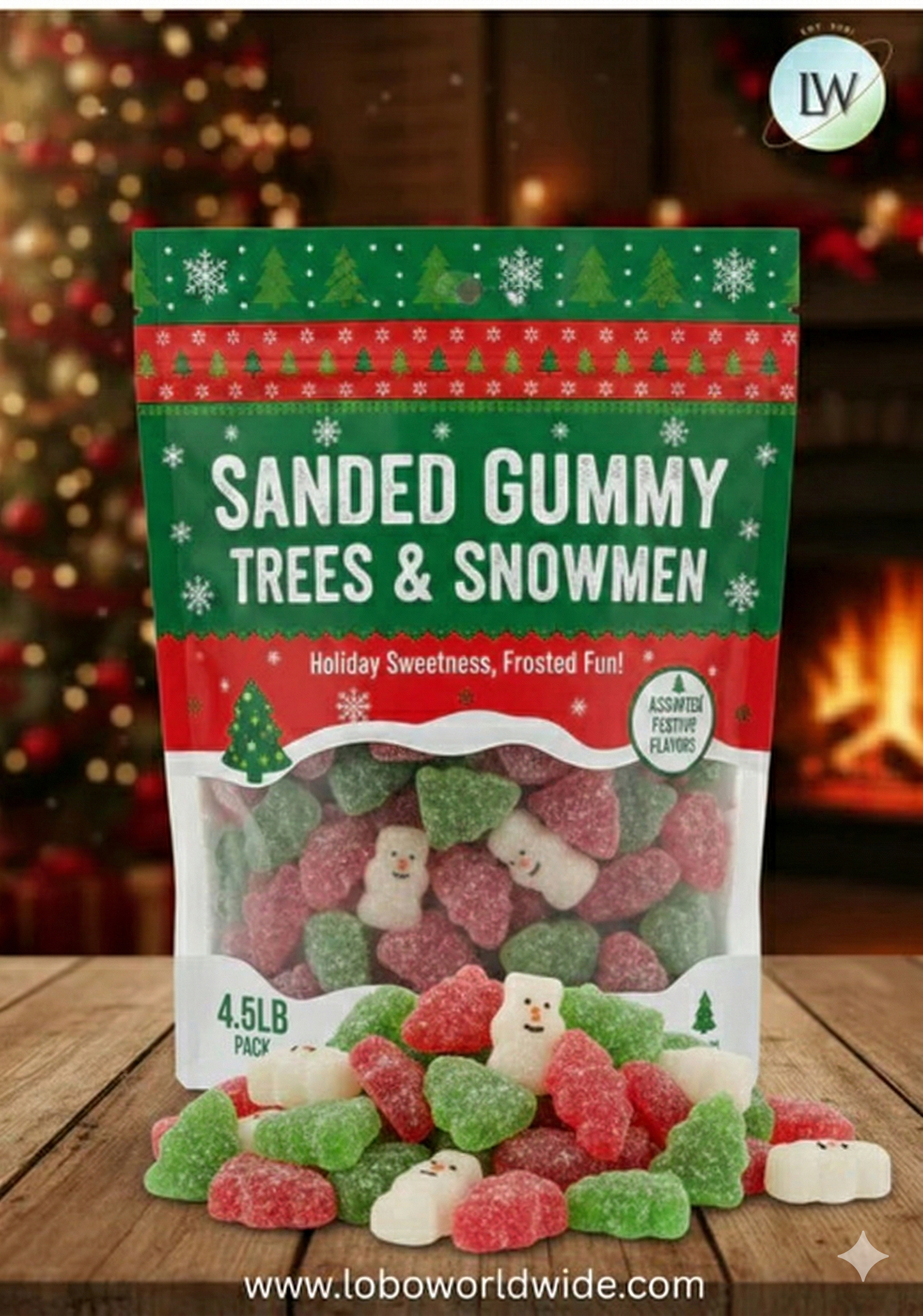 Sanded Gummy Trees & Snowmen(Various Sizes)