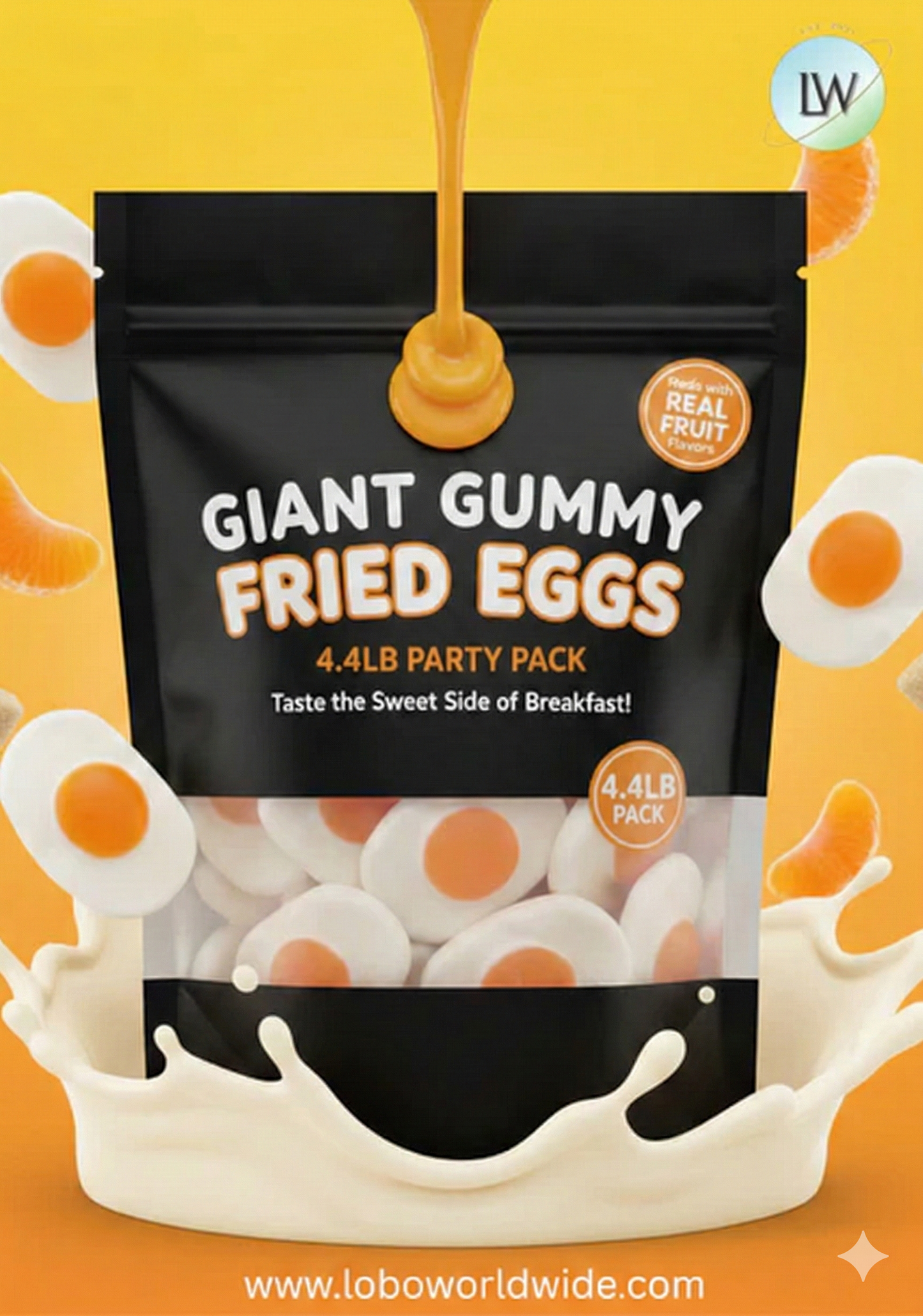 Giant Gummy Fried Eggs(Various Sizes)