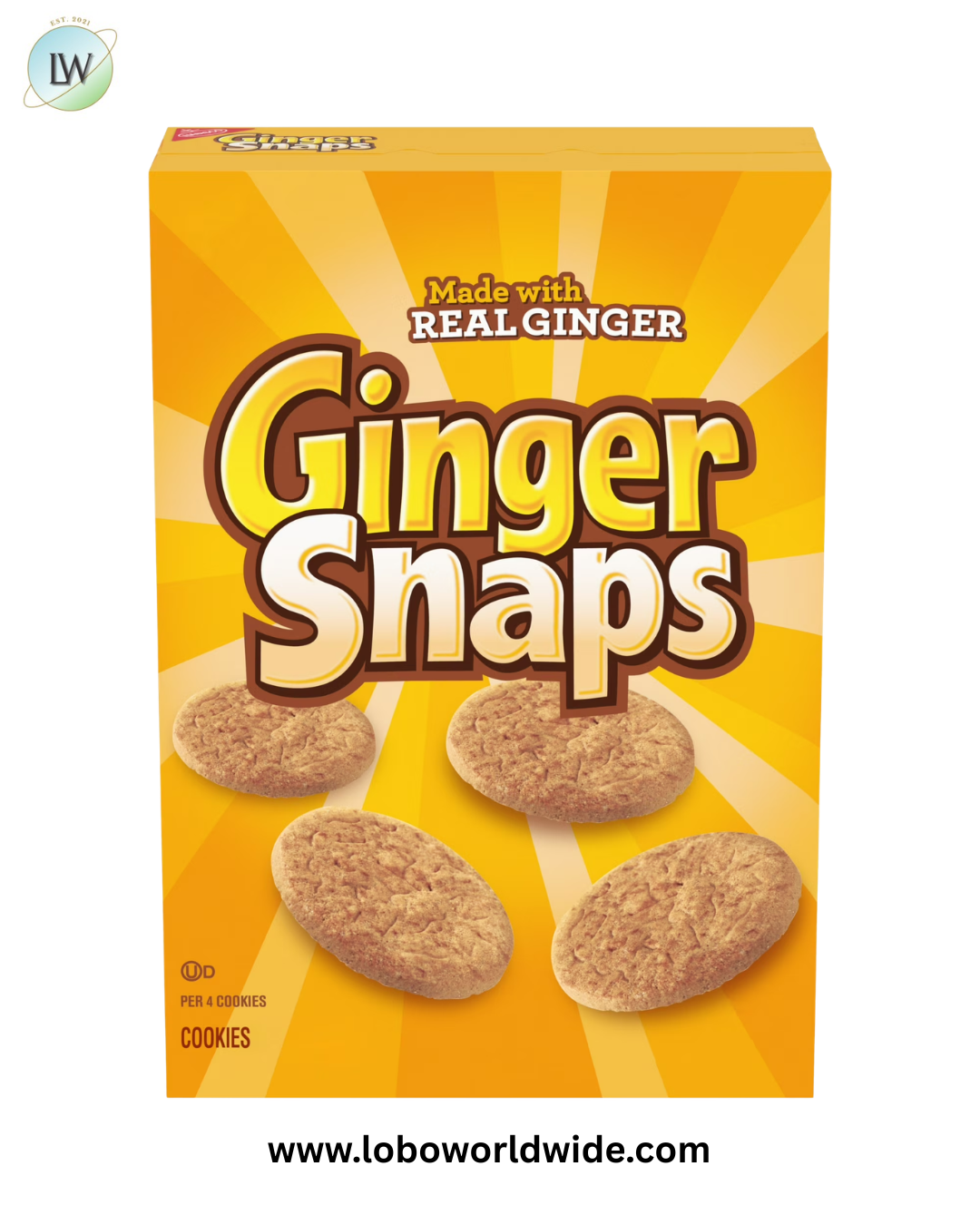 Ginger Snaps Cookies, Ginger Cookies, 16 oz