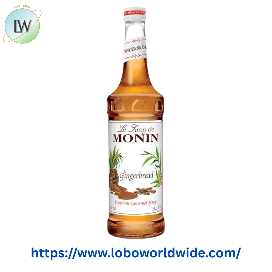 Monin Premium Gingerbread Flavoring Syrup 750 mL