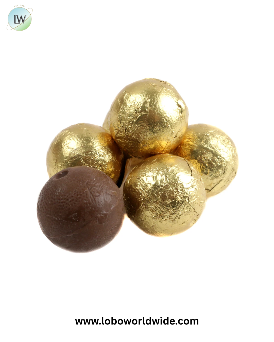 Gold Foiled Double Chocolate Balls