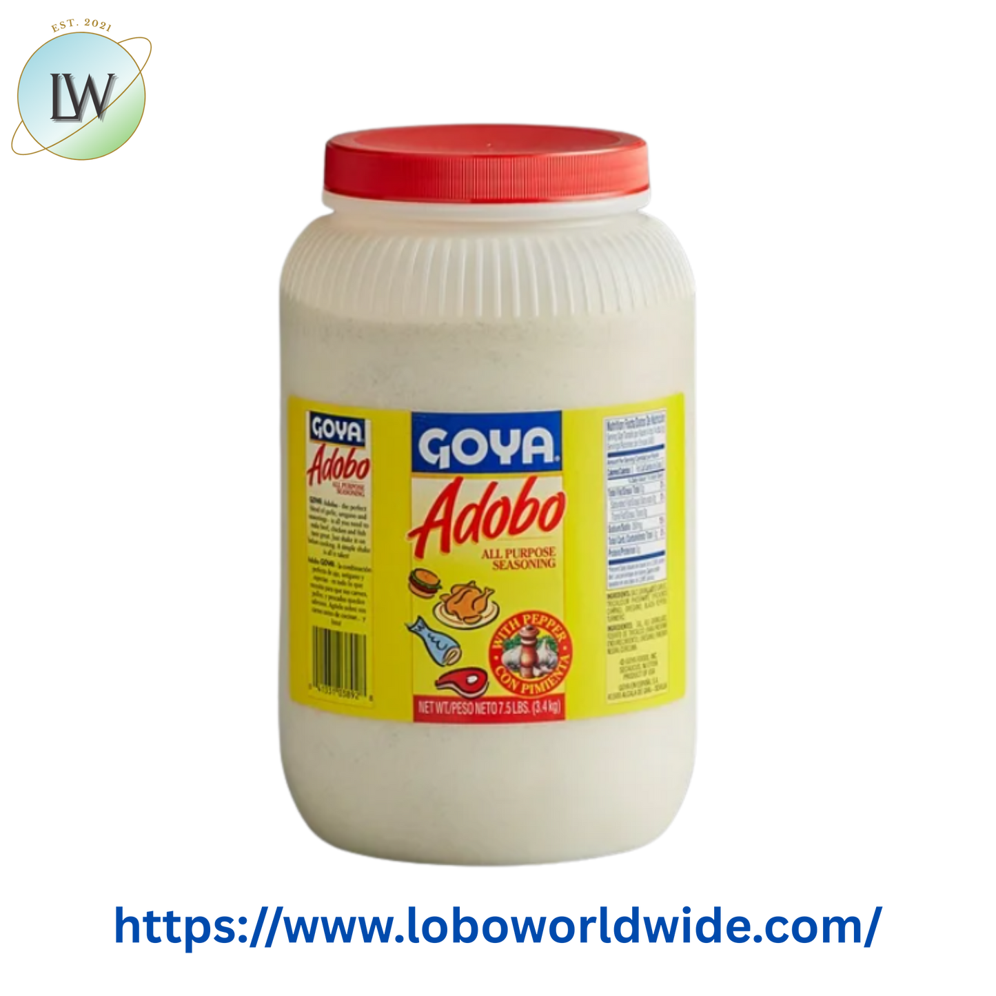 Goya Adobo All-Purpose Seasoning with Pepper (Various Sizes)