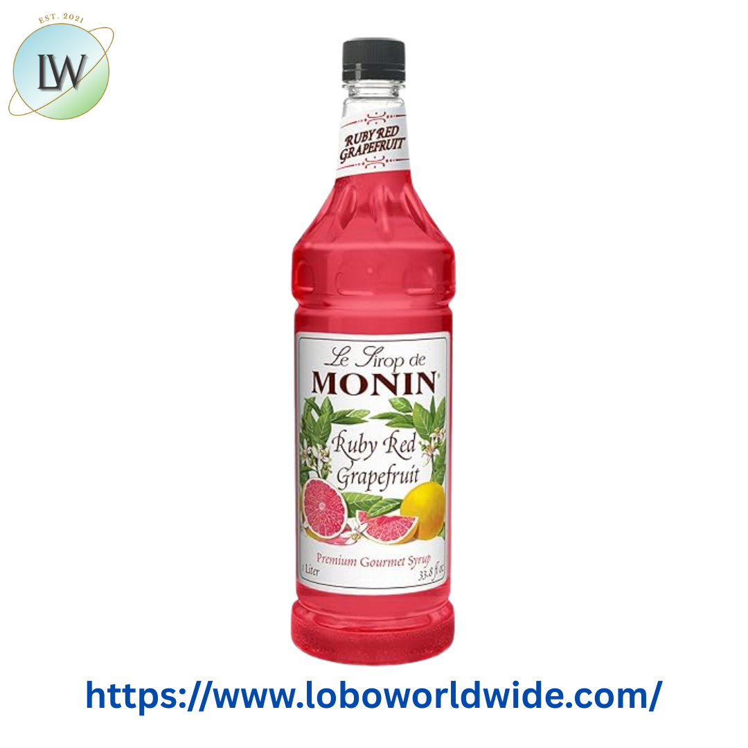Monin Premium Ruby Red Grapefruit Flavoring Syrup 1 Liter